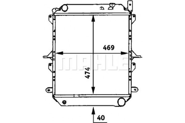 Mahle Ψυγείο, Ψύξη Κινητήρα - Cr 723 000P