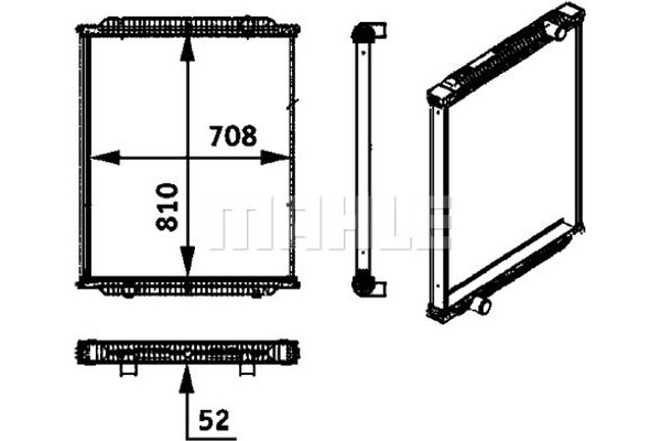 Mahle Ψυγείο, Ψύξη Κινητήρα - Cr 725 000P