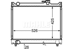 Mahle Ψυγείο, Ψύξη Κινητήρα - Cr 747 000S