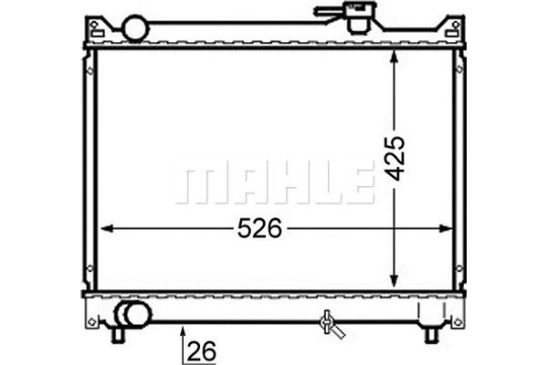 Mahle Ψυγείο, Ψύξη Κινητήρα - Cr 747 000S