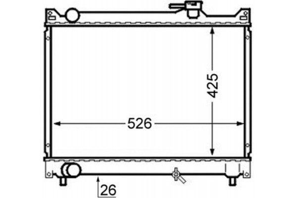 Mahle Ψυγείο, Ψύξη Κινητήρα - Cr 747 000S