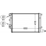Mahle Ψυγείο, Ψύξη Κινητήρα - Cr 761 000S