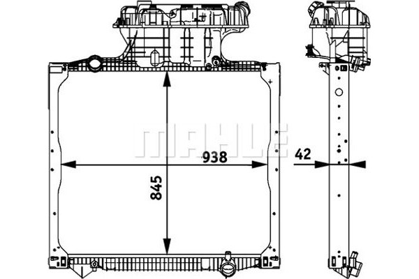 Mahle Ψυγείο, Ψύξη Κινητήρα - Cr 770 000P