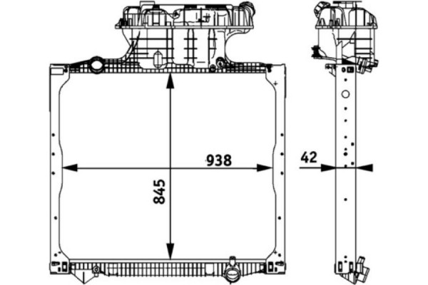 Mahle Ψυγείο, Ψύξη Κινητήρα - Cr 770 000P