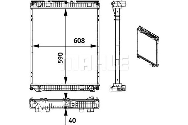 Mahle Ψυγείο, Ψύξη Κινητήρα - Cr 771 000P