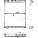 Mahle Ψυγείο, Ψύξη Κινητήρα - Cr 784 000P