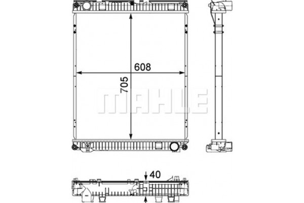 Mahle Ψυγείο, Ψύξη Κινητήρα - Cr 784 000P