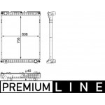 Mahle Ψυγείο, Ψύξη Κινητήρα - Cr 784 000P