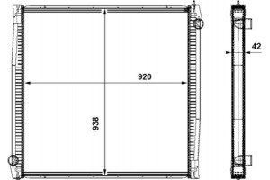 Mahle Ψυγείο, Ψύξη Κινητήρα - Cr 861 000P