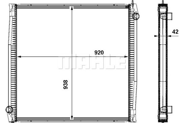 Mahle Ψυγείο, Ψύξη Κινητήρα - Cr 861 000P