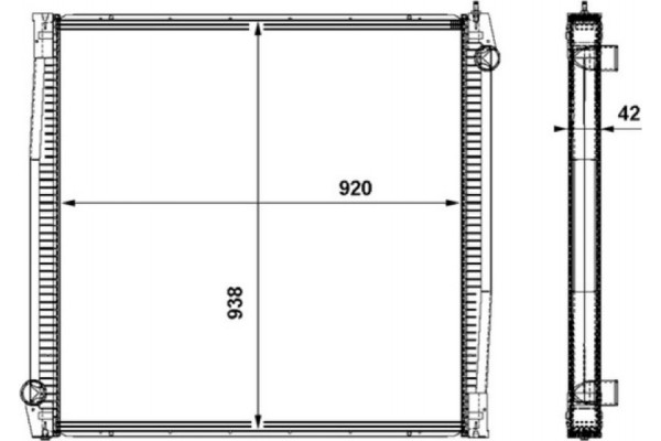 Mahle Ψυγείο, Ψύξη Κινητήρα - Cr 861 000P