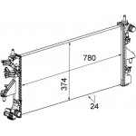 Mahle Ψυγείο, Ψύξη Κινητήρα - Cr 886 000S
