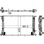 Mahle Ψυγείο, Ψύξη Κινητήρα - Cr 910 000P