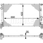 Mahle Ψυγείο, Ψύξη Κινητήρα - Cr 931 000P