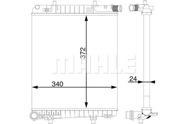 Mahle Ψυγείο, Ψύξη Κινητήρα - Cr 1591 000S