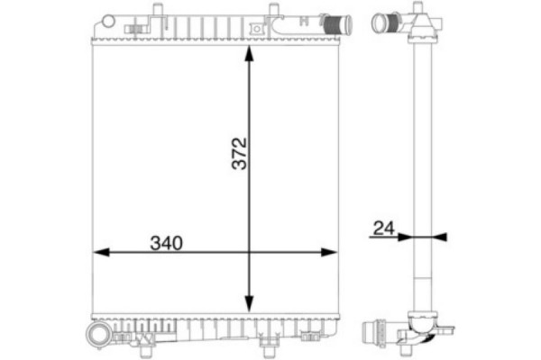 Mahle Ψυγείο, Ψύξη Κινητήρα - Cr 1591 000S