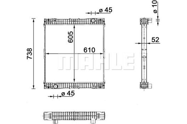 Mahle Ψυγείο, Ψύξη Κινητήρα - Cr 109 000P