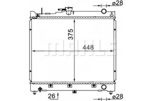 Mahle Ψυγείο, Ψύξη Κινητήρα - Cr 1576 000S