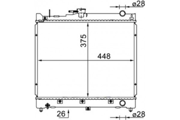 Mahle Ψυγείο, Ψύξη Κινητήρα - Cr 1576 000S