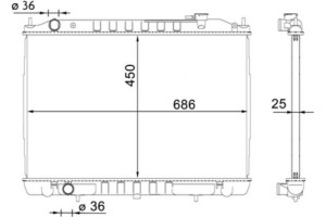 Mahle Ψυγείο, Ψύξη Κινητήρα - Cr 1701 000S