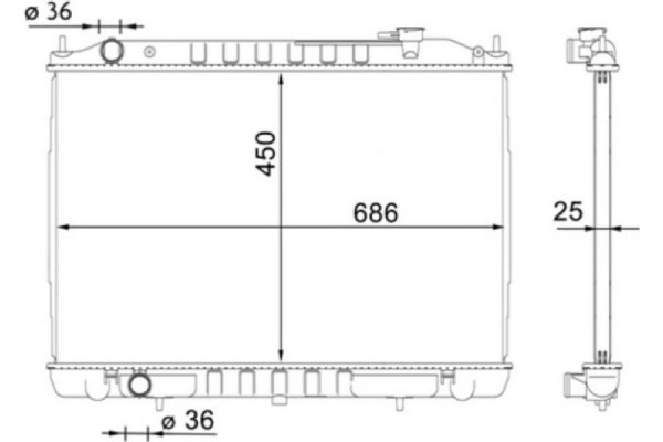 Mahle Ψυγείο, Ψύξη Κινητήρα - Cr 1701 000S