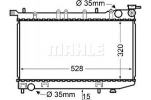 Mahle Ψυγείο, Ψύξη Κινητήρα - Cr 128 000S