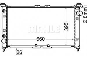 Mahle Ψυγείο, Ψύξη Κινητήρα - Cr 136 000S