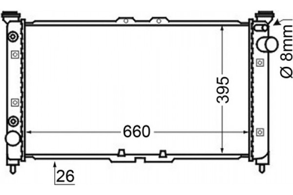 Mahle Ψυγείο, Ψύξη Κινητήρα - Cr 136 000S