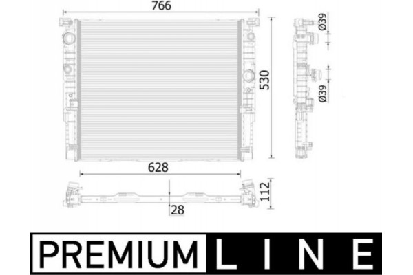 Mahle Ψυγείο, Ψύξη Κινητήρα - Cr 937 000P