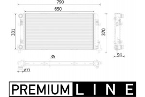 Mahle Ψυγείο, Ψύξη Κινητήρα - Cr 2222 000P