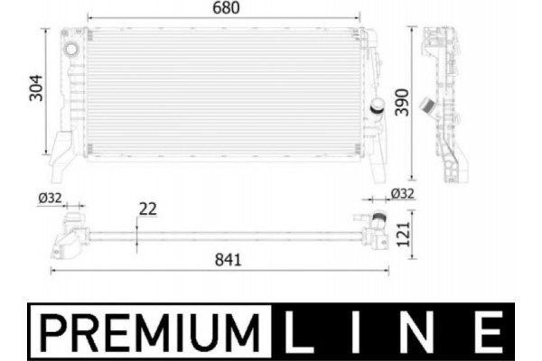 Mahle Ψυγείο, Ψύξη Κινητήρα - Cr 2308 000P
