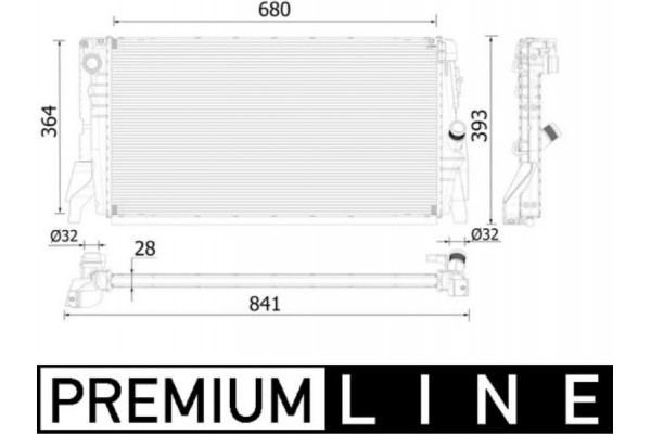 Mahle Ψυγείο, Ψύξη Κινητήρα - Cr 2314 000P