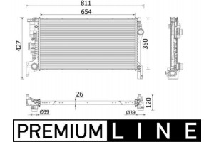Mahle Ψυγείο, Ψύξη Κινητήρα - Cr 2335 000P