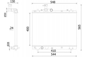 Mahle Ψυγείο, Ψύξη Κινητήρα - Cr 2421 000S
