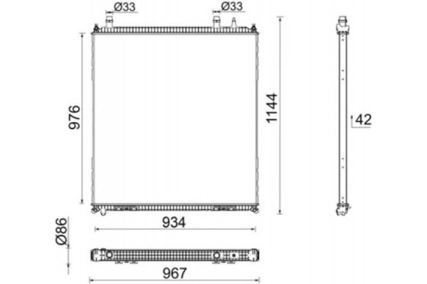 Mahle Ψυγείο, Ψύξη Κινητήρα - Cr 106 000P
