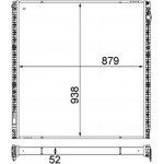 Mahle Ψυγείο Χαμηλής θερμοκρασίας, Ψυγείο Αέρα Υπερπλήρωσης - Cir 16 000P