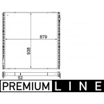 Mahle Ψυγείο Χαμηλής θερμοκρασίας, Ψυγείο Αέρα Υπερπλήρωσης - Cir 16 000P