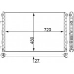Mahle Ψυγείο Χαμηλής θερμοκρασίας, Ψυγείο Αέρα Υπερπλήρωσης - Cir 24 000P