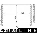 Mahle Ψυγείο Χαμηλής θερμοκρασίας, Ψυγείο Αέρα Υπερπλήρωσης - Cir 24 000P