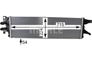 Mahle Ψυγείο Χαμηλής θερμοκρασίας, Ψυγείο Αέρα Υπερπλήρωσης - Cir 8 000P