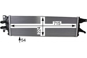 Mahle Ψυγείο Χαμηλής θερμοκρασίας, Ψυγείο Αέρα Υπερπλήρωσης - Cir 8 000P