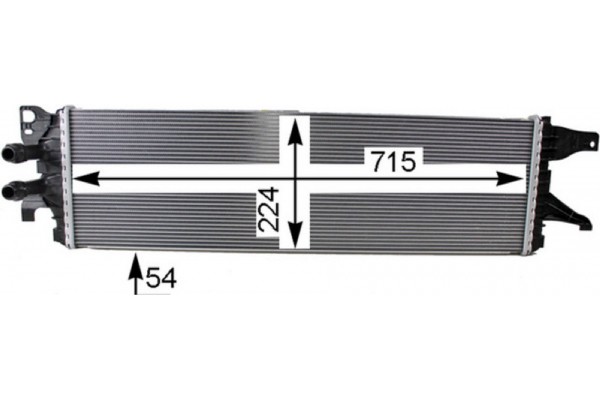 Mahle Ψυγείο Χαμηλής θερμοκρασίας, Ψυγείο Αέρα Υπερπλήρωσης - Cir 8 000P