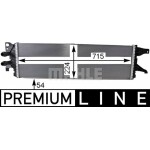 Mahle Ψυγείο Χαμηλής θερμοκρασίας, Ψυγείο Αέρα Υπερπλήρωσης - Cir 8 000P