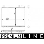 Mahle Ψυγείο Χαμηλής θερμοκρασίας, Ψυγείο Αέρα Υπερπλήρωσης - Cr 104 000P