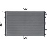 Mahle Ψυγείο Χαμηλής θερμοκρασίας, Ψυγείο Αέρα Υπερπλήρωσης - Cir 24 000P