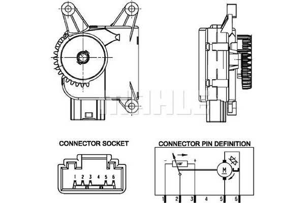 Mahle Ρυθμιστικό στοιχείο, Κλαπέτο Μείξης - Aa 16 000P