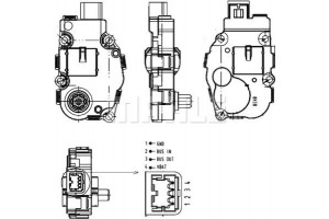 Mahle Ρυθμιστικό στοιχείο, Κλαπέτο Μείξης - Aa 18 000P
