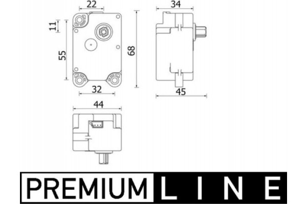 Mahle Ρυθμιστικό στοιχείο, Κλαπέτο Μείξης - Aa 71 000P