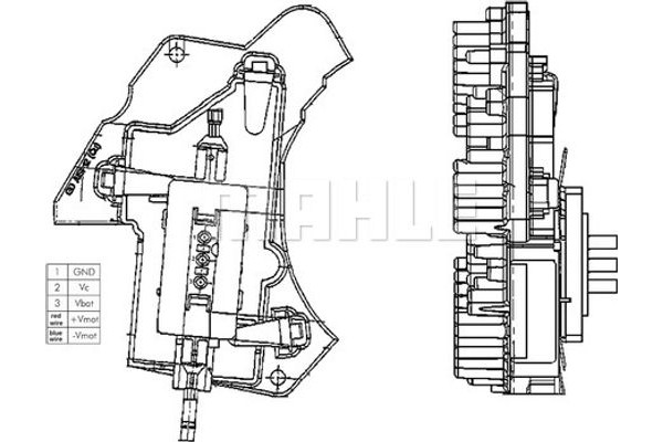 Mahle Ρυθμιστής, Βεντιλατέρ Εσωτερικού Χώρου - Abr 24 000P