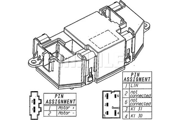 Mahle Ρυθμιστής, Βεντιλατέρ Εσωτερικού Χώρου - Abr 56 000P